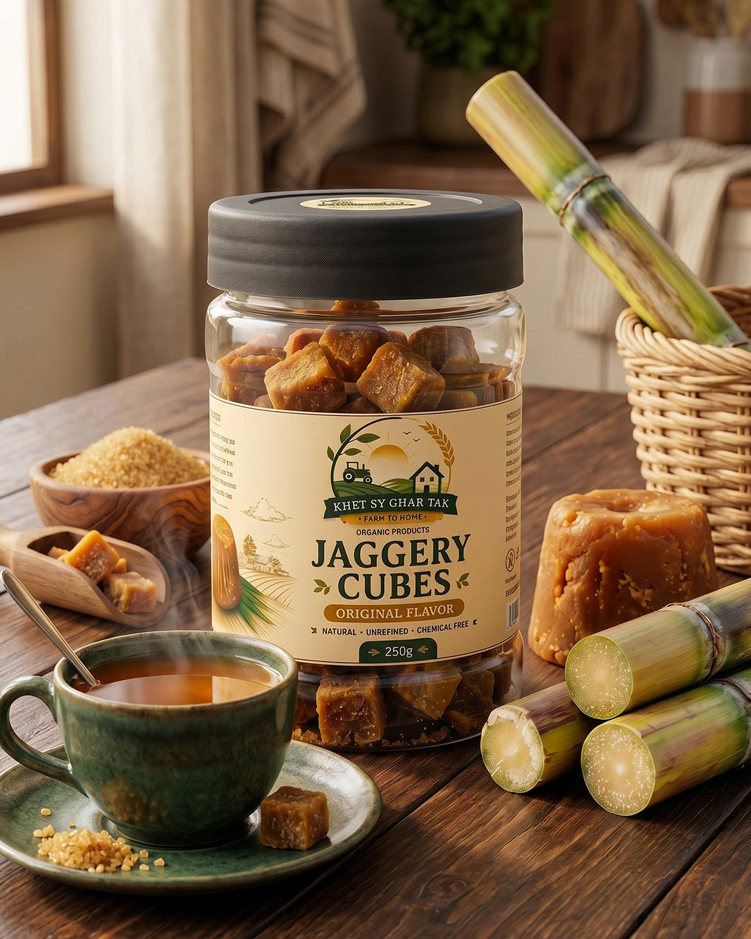 Simple Jaggery Cubes – Pure Desi Gur