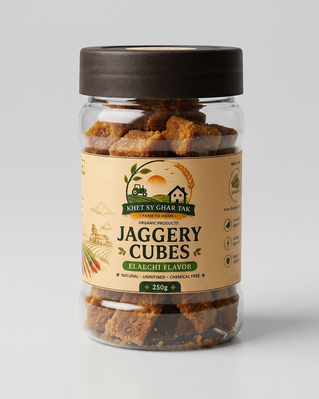 Elaichi Jaggery Cubes – Elaichi Desi Gur