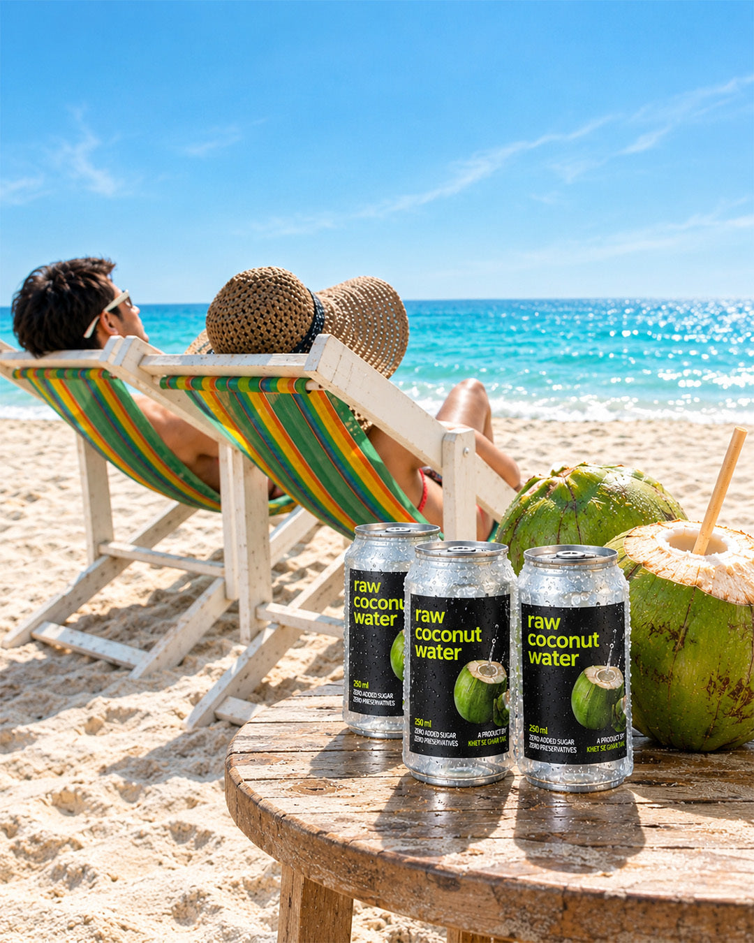Pure Coconut Water, Naturally Refreshing